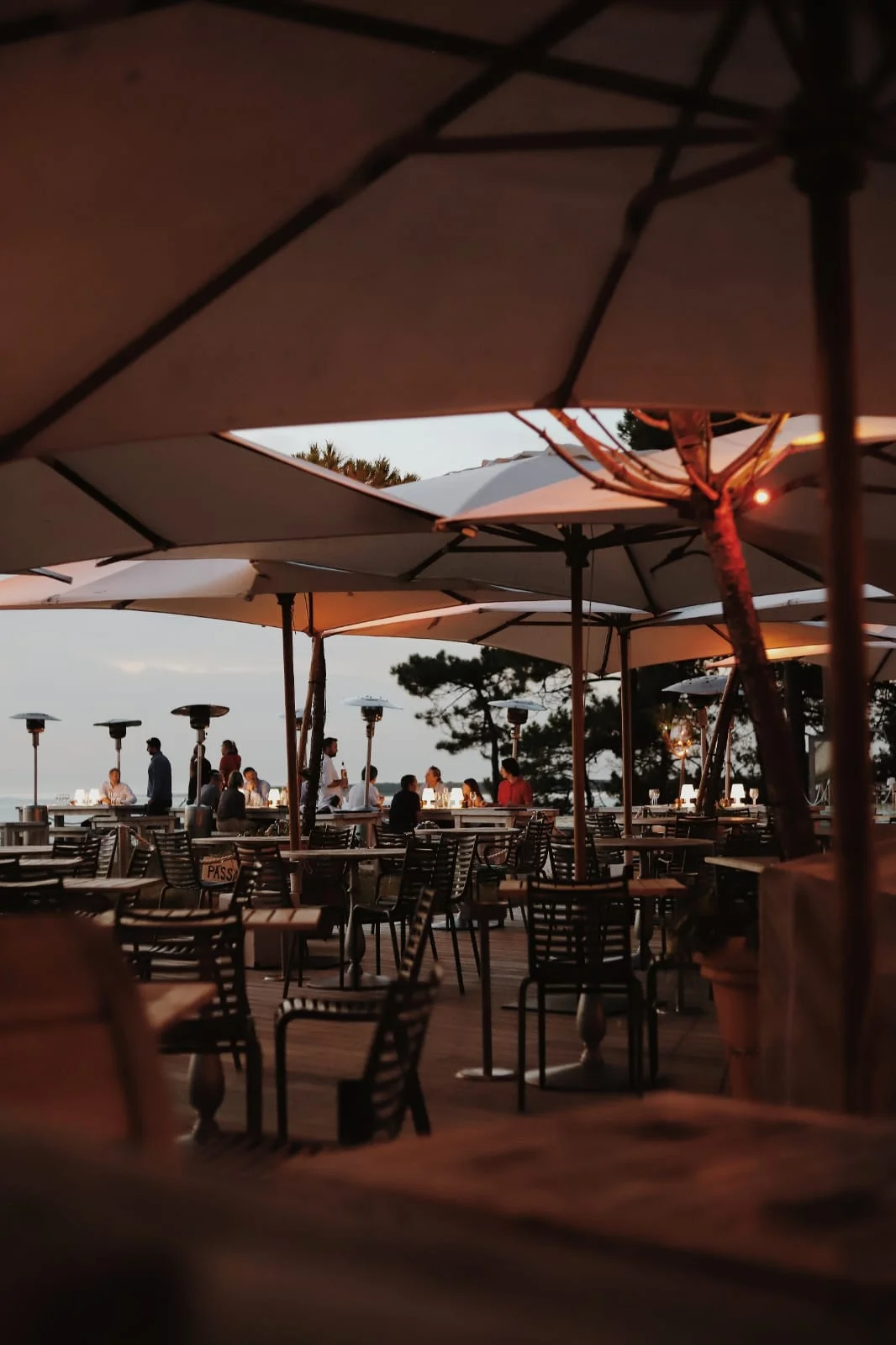 Terrasse du restaurant la Corniche au Pyla